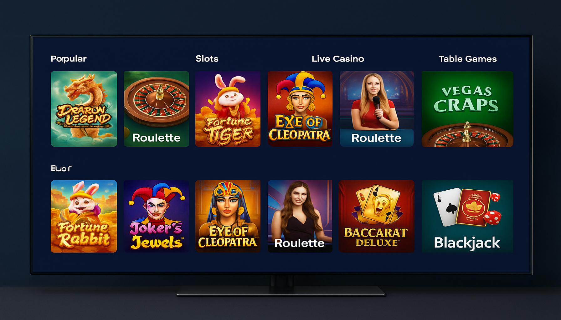 Jogos de cassino online inovadores e emocionantes na 596BET