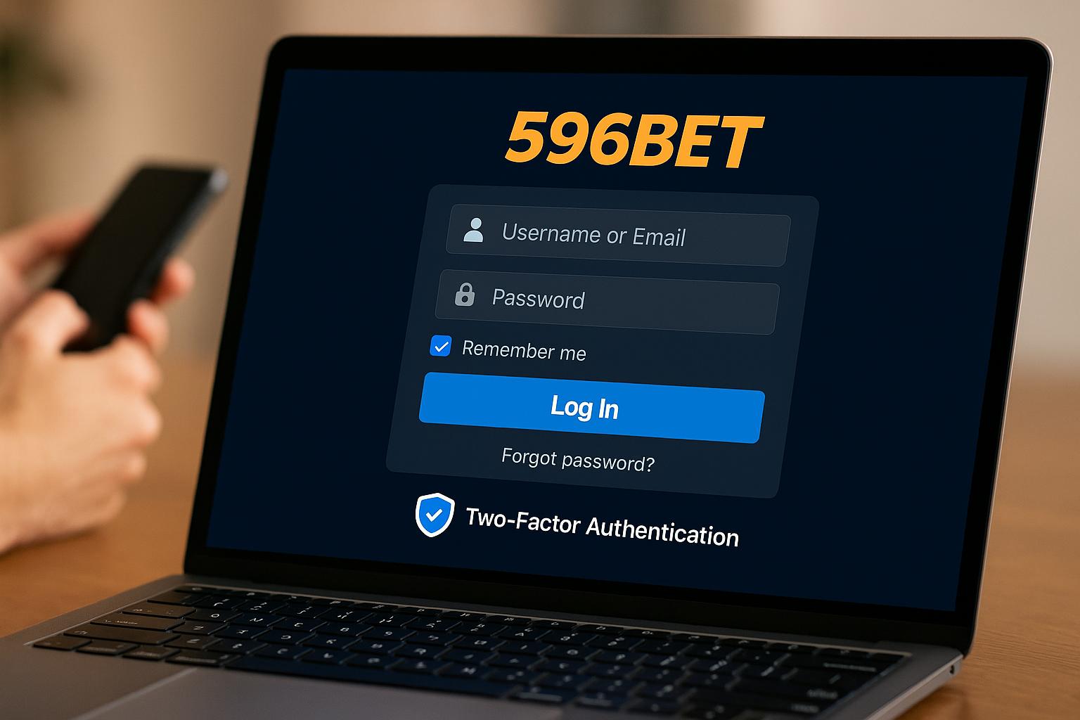 Criar uma nova Conta no plataforma 596BET
