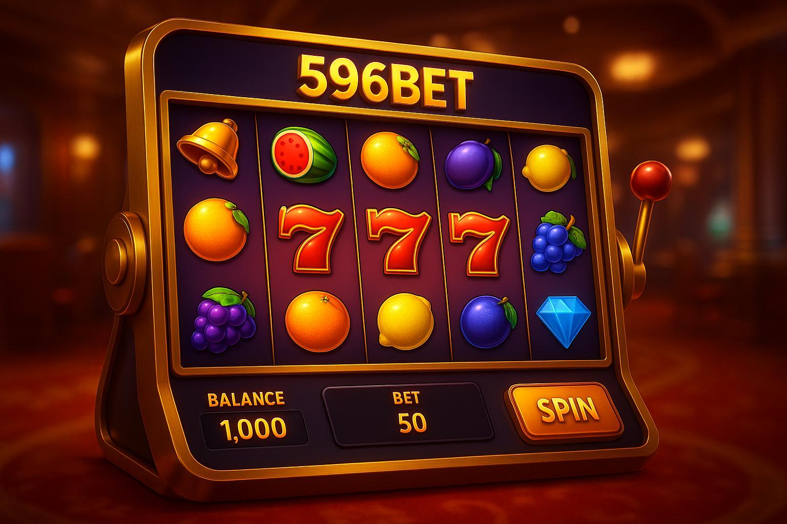 Explore o mundo das slot machines no 596BET Casino